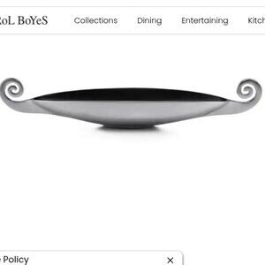 Authentic Carrol Boyes Viking centerpiece 24" long